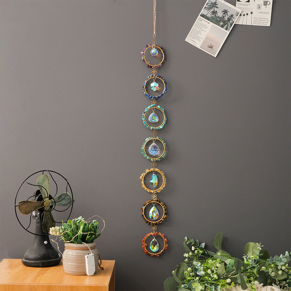 Hanging Crystal Beads Suncatcher Crystal Wind Chimes for Home