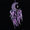 Purple Crystal Tree of Life Moon Dreamcatcher Home Ornaments Craft