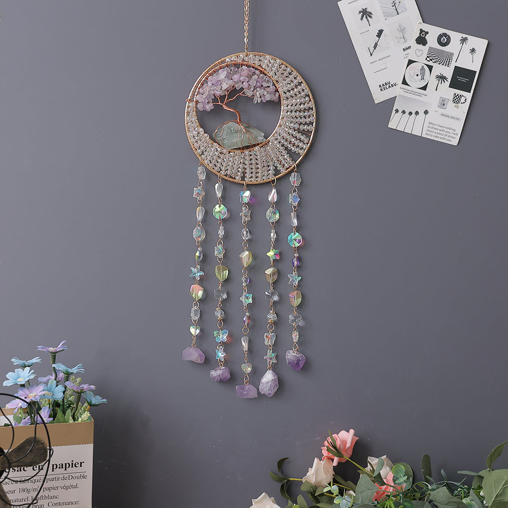 Crystal Chakra Hanging Ornament Window Suncatcher Wall Gemstone