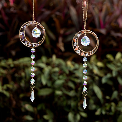 2 Pcs Suncatchers With Crystals Sun Catcher Hanging for Windows