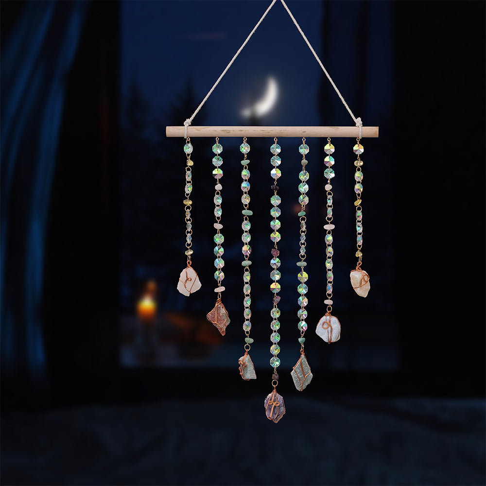 Crystal Stones and Beads Suncatcher Window Decorative Ornaments