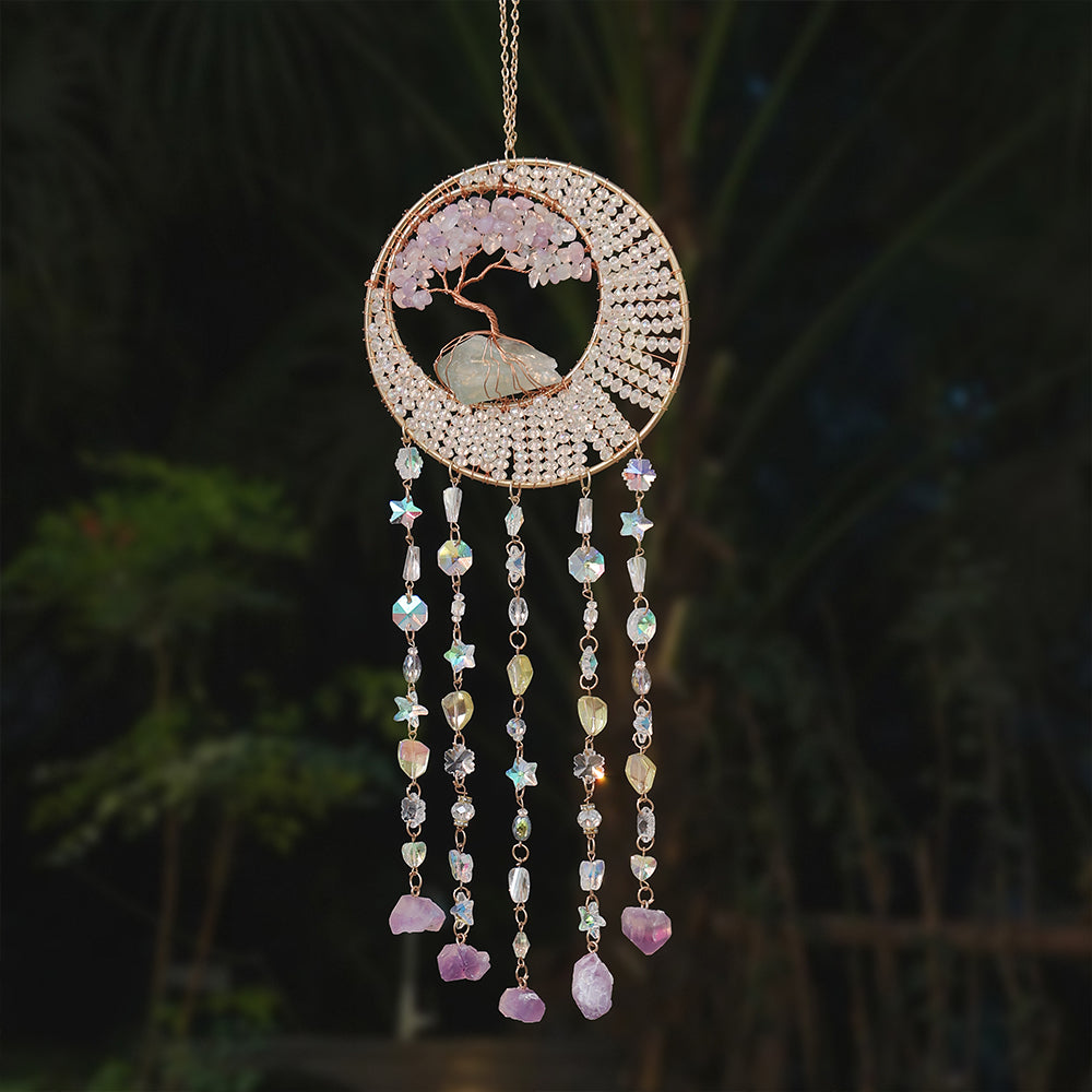 Crystal Chakra Hanging Ornament Window Suncatcher Wall Gemstone