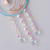 Crystal Gems Pink Quartz Moon Suncatcher Ceiling Decoration