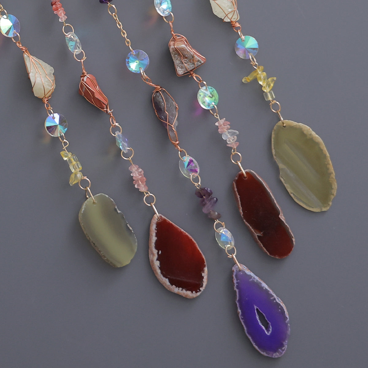 Gems Crystal Tree of Life Wall Arts Crystal 7 Chakra Gemstone Decor