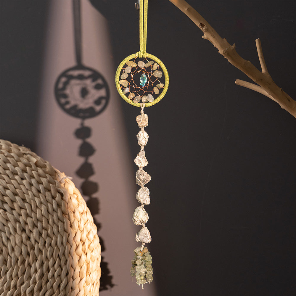 A Bunch of Natural Crystal Gems Hanging Ornament Craft Gift Decor