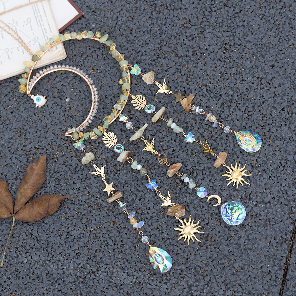 Crystal Gems Suncatcher Window Hanging Ornament Handmade