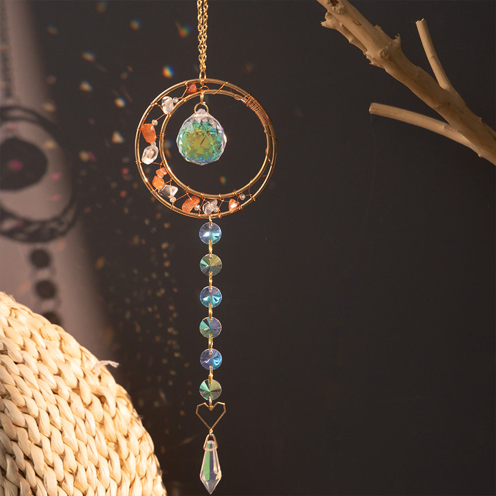 2 Pcs Suncatchers With Crystals Sun Catcher Hanging for Windows