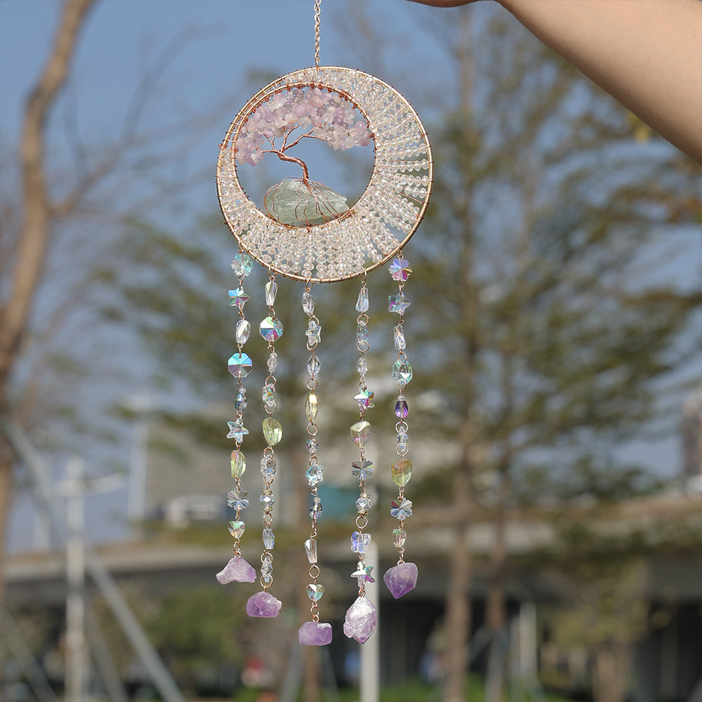 Crystal Chakra Hanging Ornament Window Suncatcher Wall Gemstone