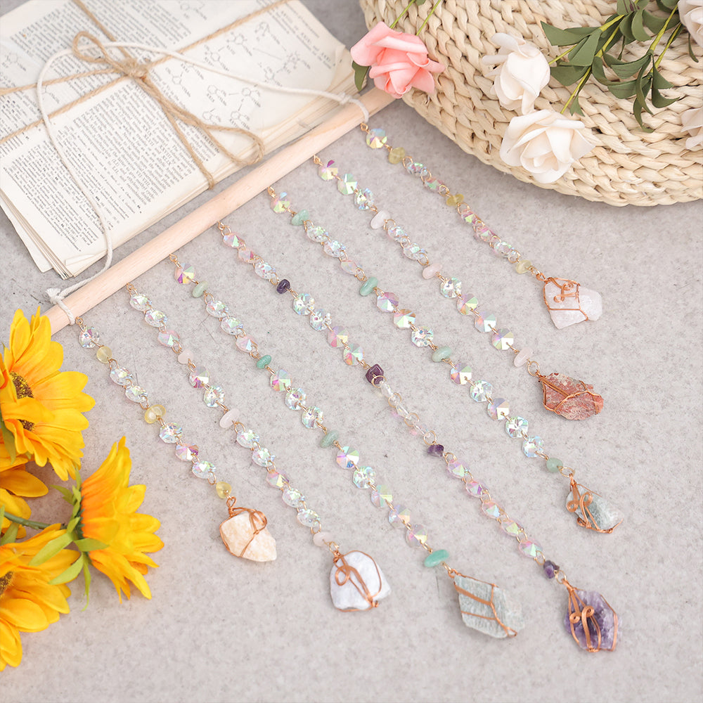 Crystal Stones and Beads Suncatcher Window Decorative Ornaments
