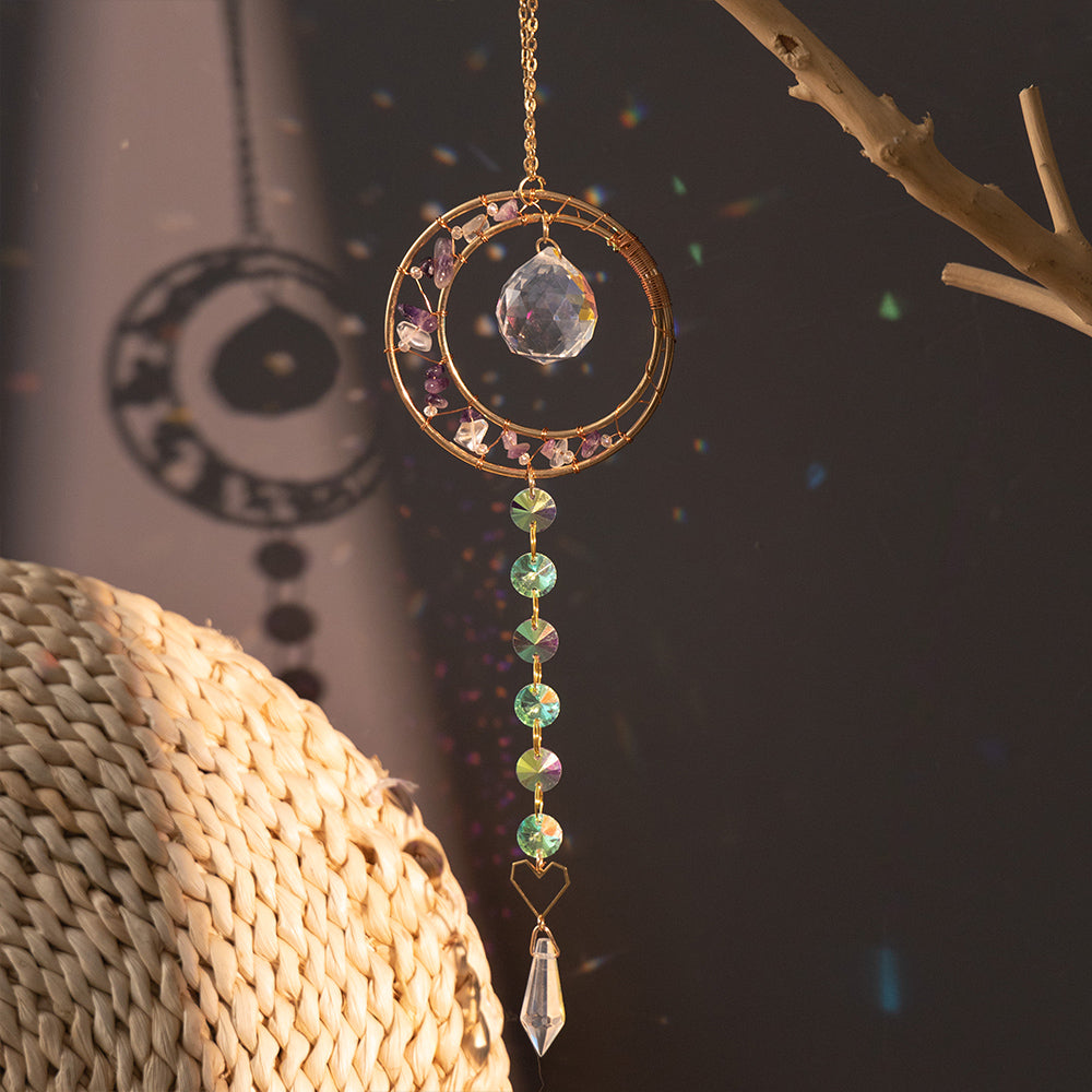 2 Pcs Suncatchers With Crystals Sun Catcher Hanging for Windows