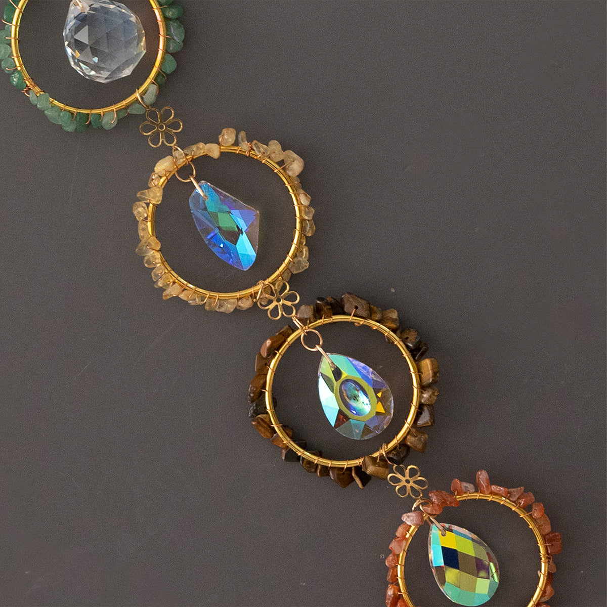 Hanging Crystal Beads Suncatcher Crystal Wind Chimes for Home