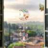 Moon Suncatcher Crystal Gem stone Window Hanging Ornament