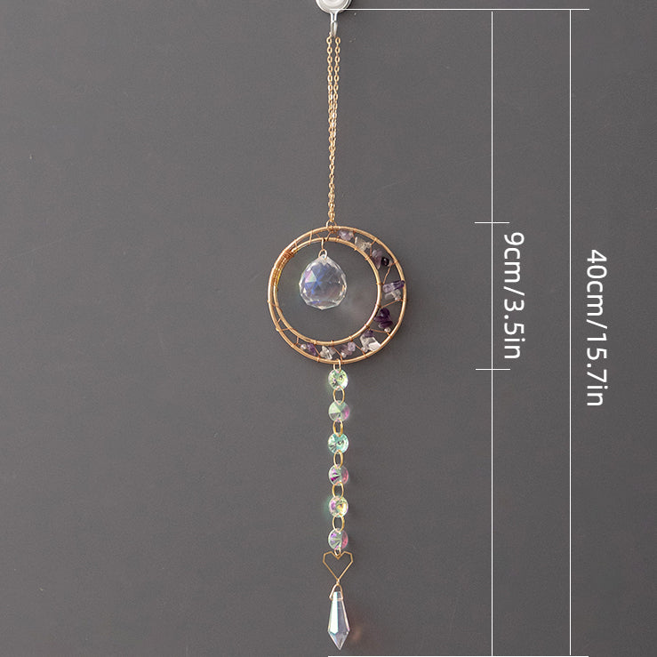 2 Pcs Suncatchers With Crystals Sun Catcher Hanging for Windows