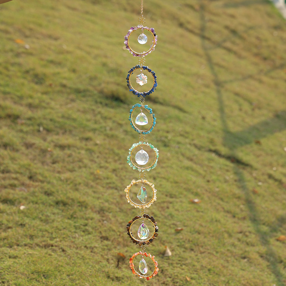 Hanging Crystal Beads Suncatcher Crystal Wind Chimes for Home