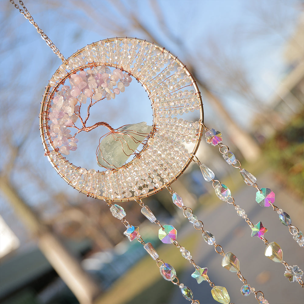 Crystal Chakra Hanging Ornament Window Suncatcher Wall Gemstone