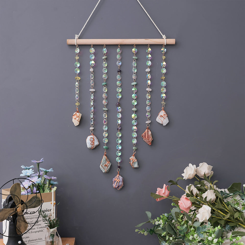 Crystal Stones and Beads Suncatcher Window Decorative Ornaments