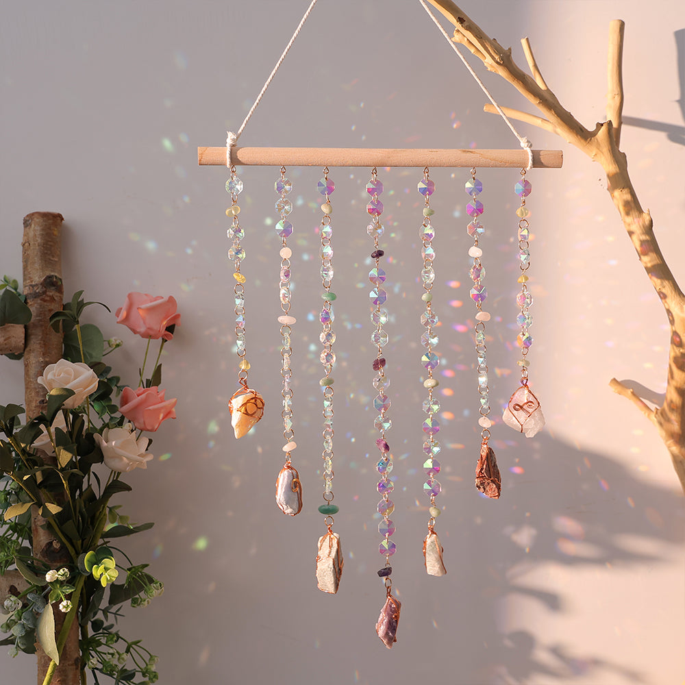 Crystal Stones and Beads Suncatcher Window Decorative Ornaments
