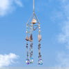 Hanging Prism Crystals Natural Gem Amethyst Suncatcher Decor