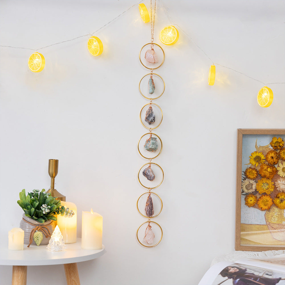 Raw Healing Crystal Hanging Ornament Window Decor Crystal Stones