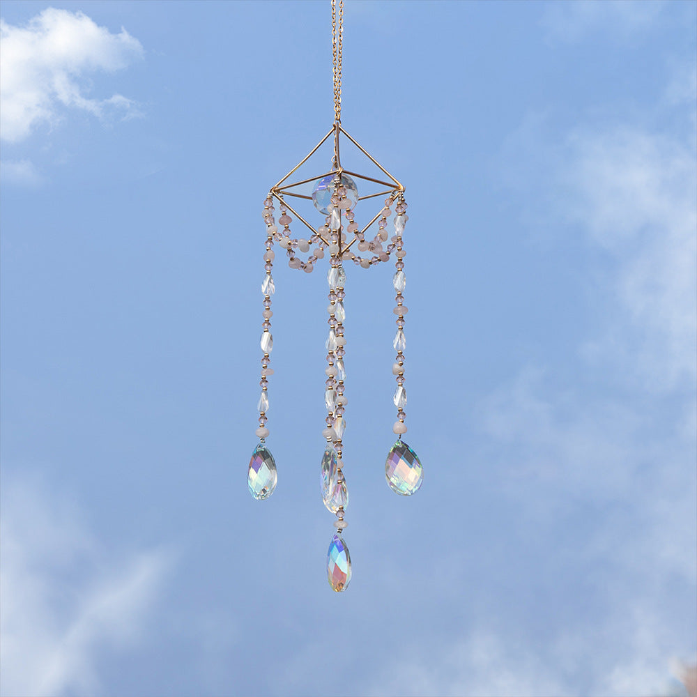 Fairy Beads and Crystal Suncatcher Hanging Decoration Ornament