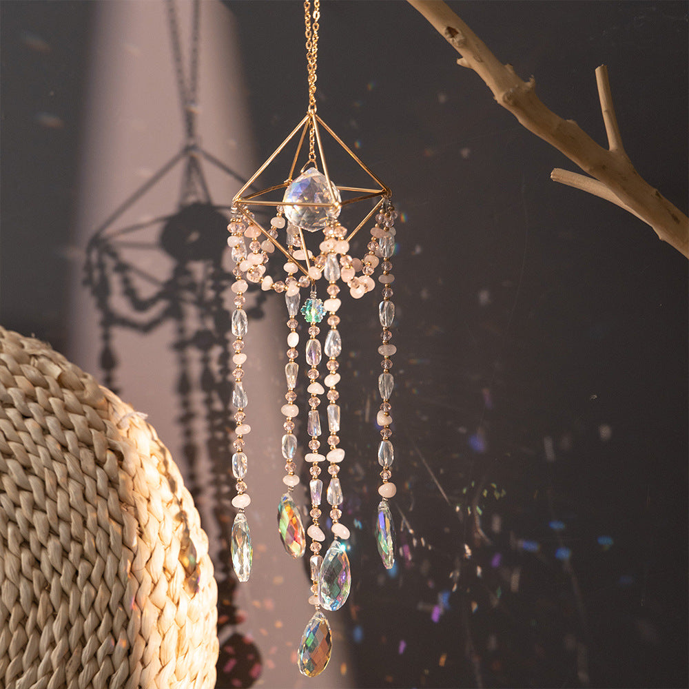 Fairy Beads and Crystal Suncatcher Hanging Decoration Ornament