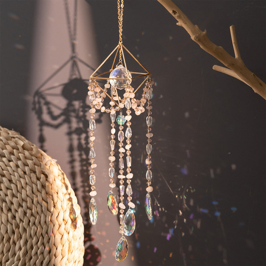 Fairy Beads and Crystal Suncatcher Hanging Decoration Ornament
