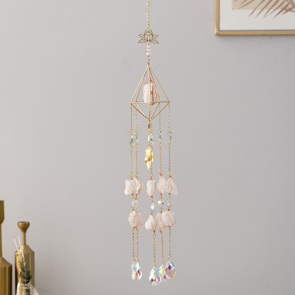Ceiling Decor Natural Crystal Stones Suncatcher Rainbow Maker