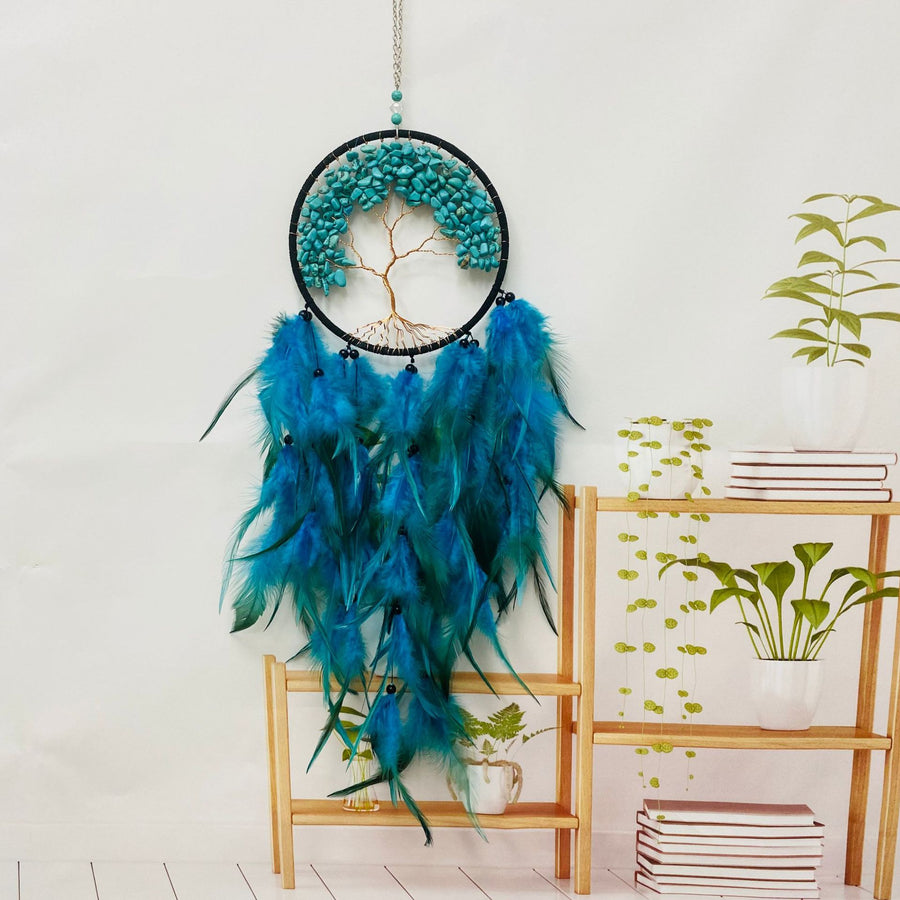 Calaite Beads Turquoise Dreamcatcher Wall Hanging Decoration Gift