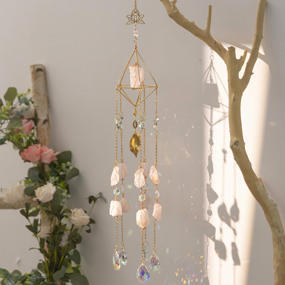 Ceiling Decor Natural Crystal Stones Suncatcher Rainbow Maker