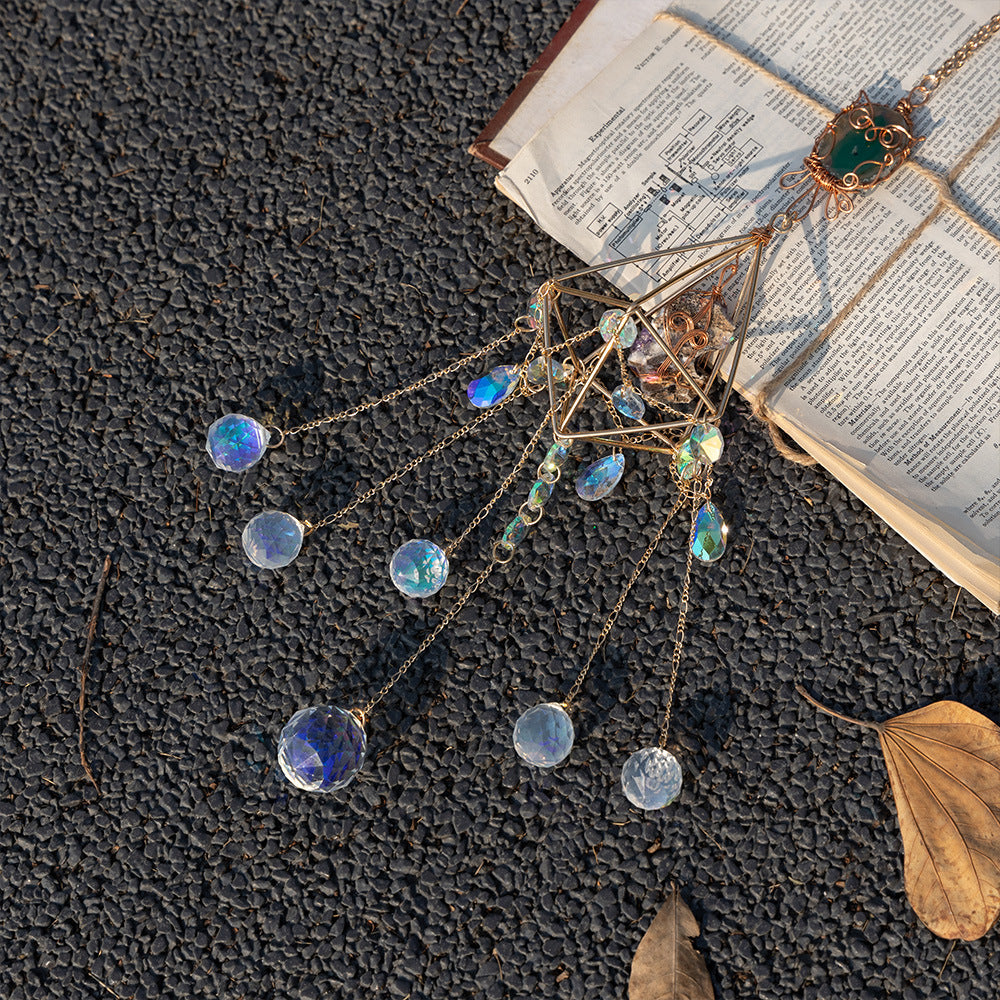 Crystal Suncatcher Wind Chimes Rainbow Maker Ceiling Decoration