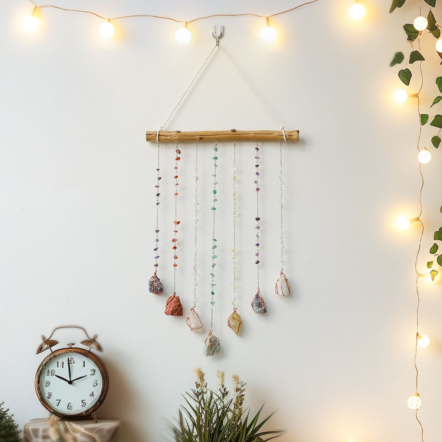 Raw Crystal Stones Gemstone Ornament Hanging Crystal Decorations
