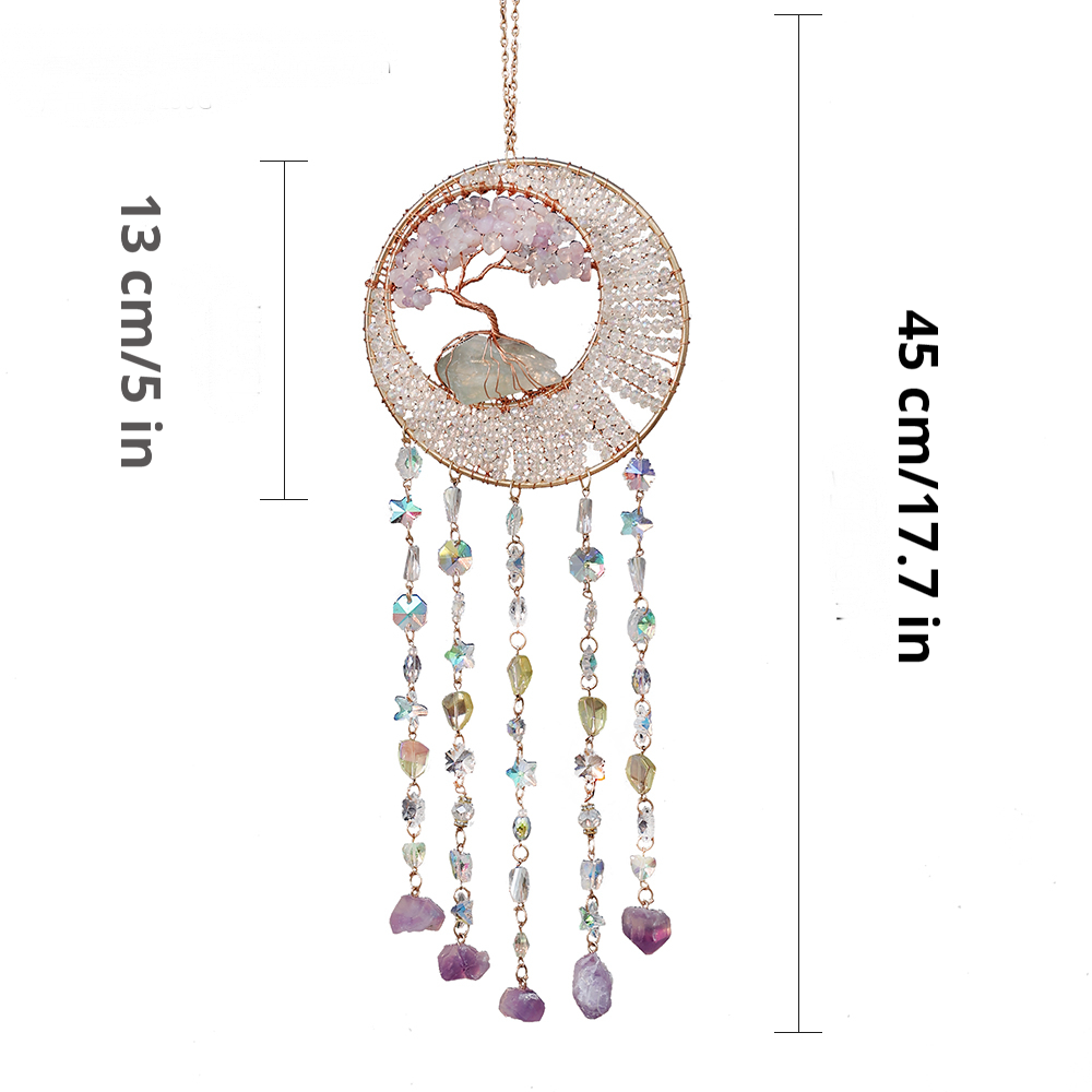 Crystal Chakra Hanging Ornament Window Suncatcher Wall Gemstone