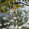 Hanging Prism Crystals Natural Gem Amethyst Suncatcher Decor