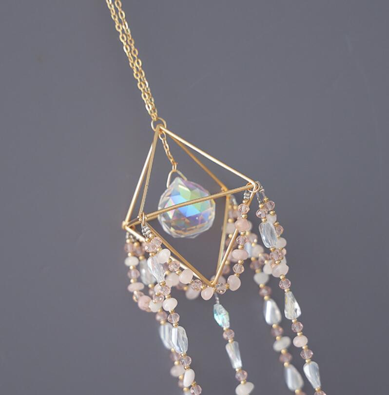 Fairy Beads and Crystal Suncatcher Hanging Decoration Ornament