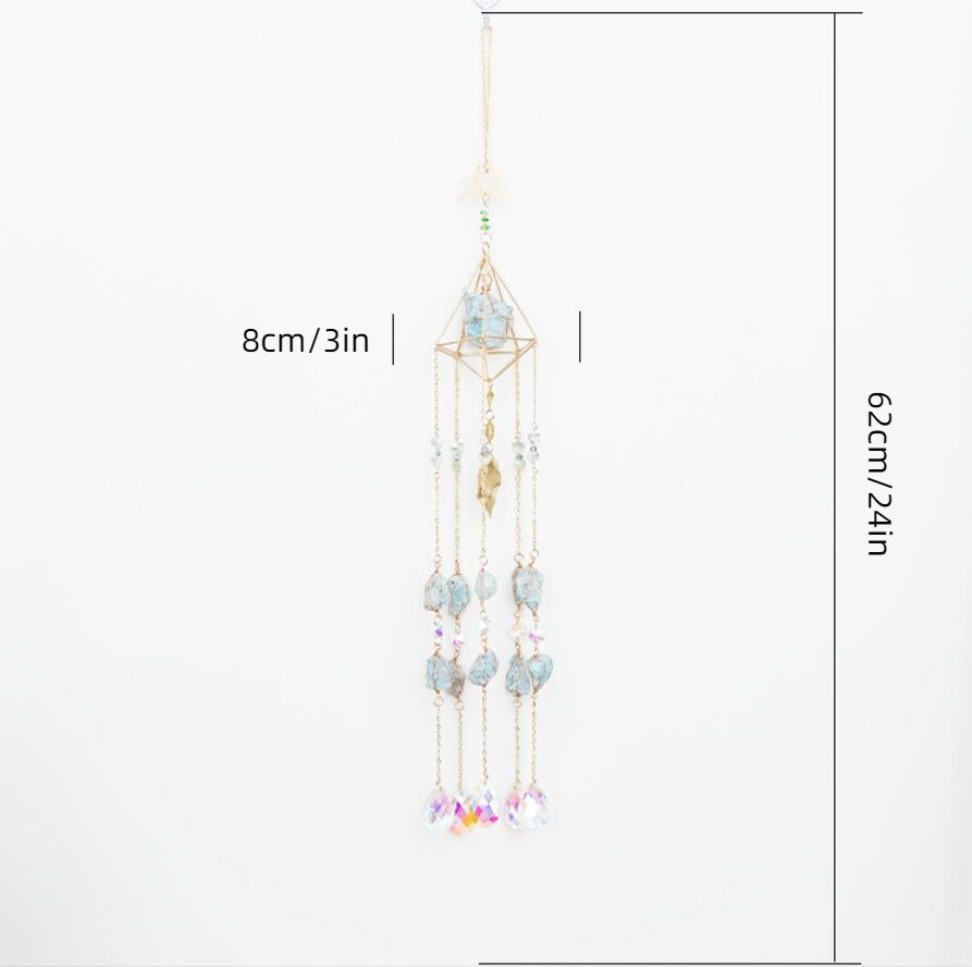 Ceiling Decor Natural Crystal Stones Suncatcher Rainbow Maker