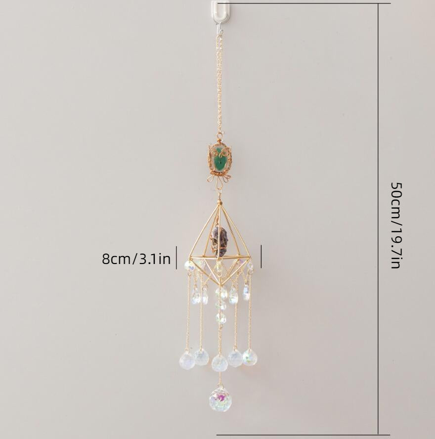 Crystal Suncatcher Wind Chimes Rainbow Maker Ceiling Decoration