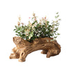 Artifivial Log Planter Pot Container Faux Wood Planter Tree Root Driftwood Cactus Container Flower Pot