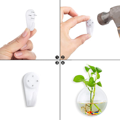 Pack of 4 Wall Hanging Plant Terrariums Hanging Glass Planter Glass Orbs